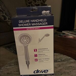 Drive Deluxe Handheld Shower Massager - White